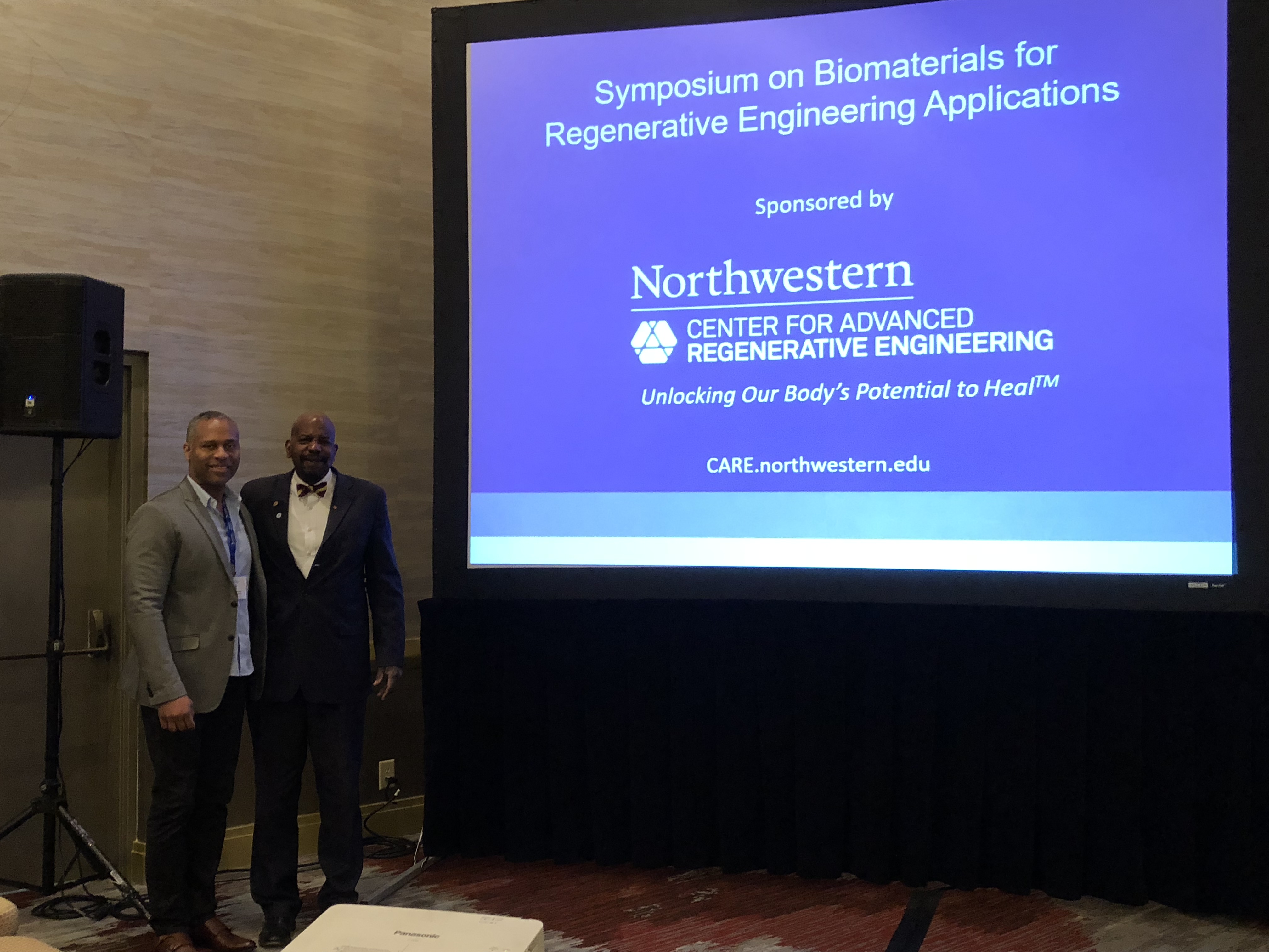 Center Director, Guillermo Ameer with Dr. Cato Laurencin, University of Connecticut
